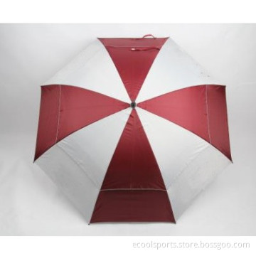 Nylon Cloth Golf Umbrella Iron Staff OEM
